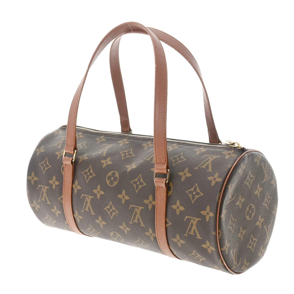 Louis Vuitton Brown Papillon Monogram Handbag Canvas Brown